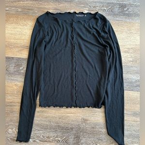 Abercrombie & Fitch Soft A&F Collection Black Long Sleeve